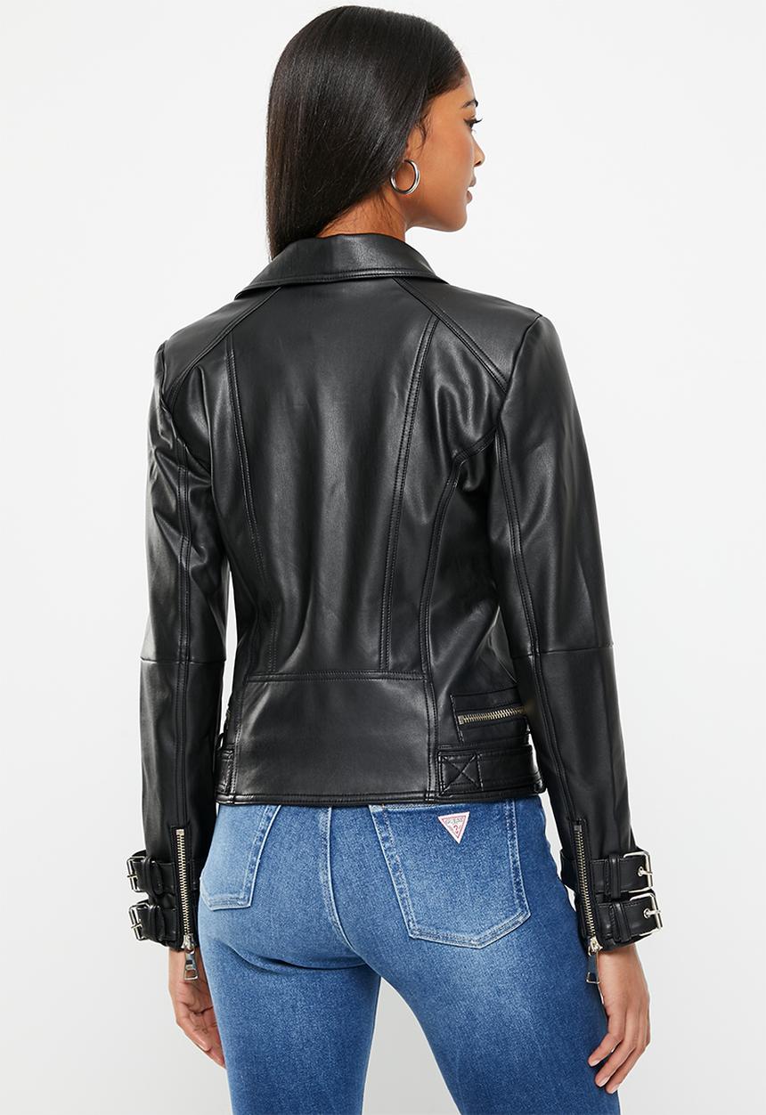 GUESS - Olivia moto jacket - jet black