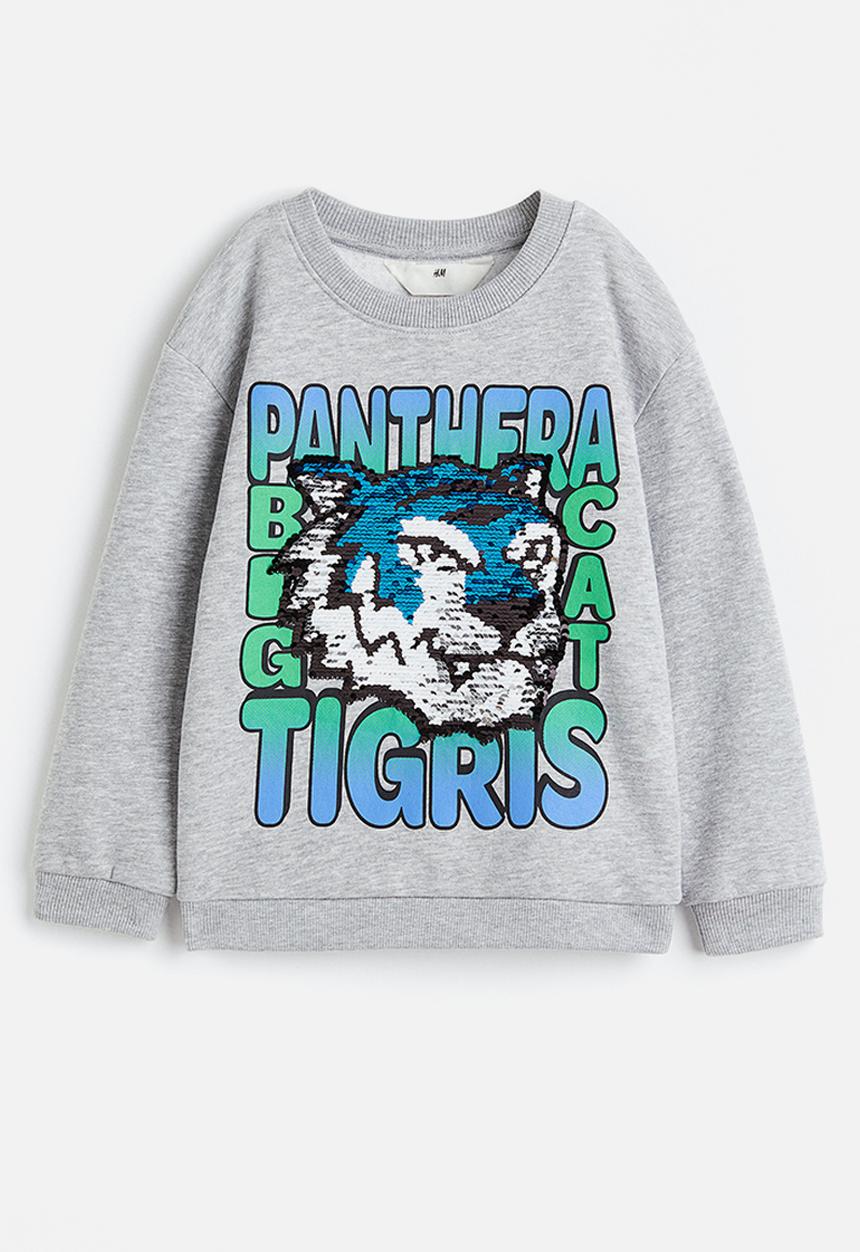 H&M - Reversible sequin-motif sweatshirt - grey,multi