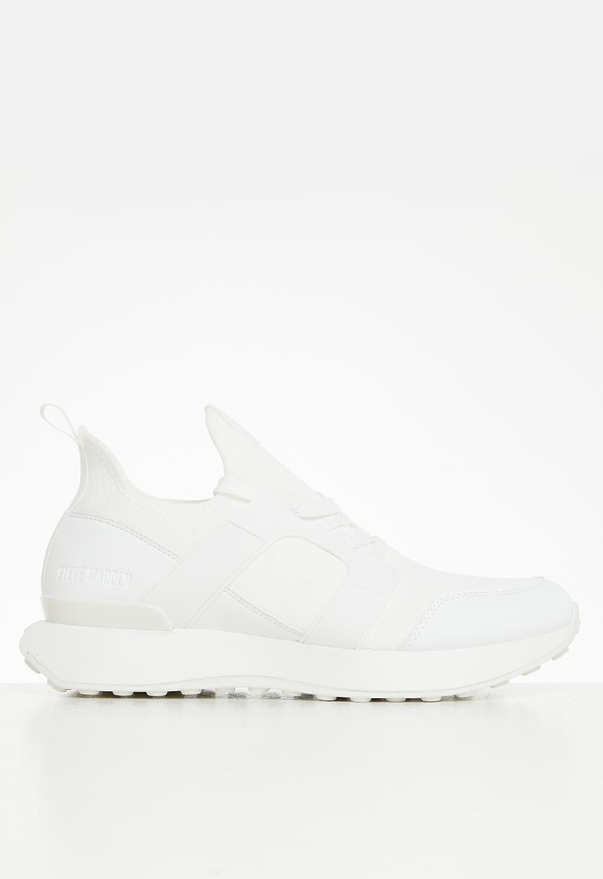 Steve Madden - Barlo knit & pu - white