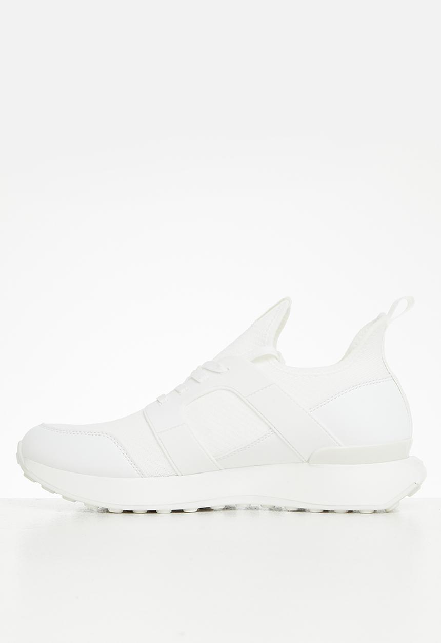 Steve Madden - Barlo knit & pu - white