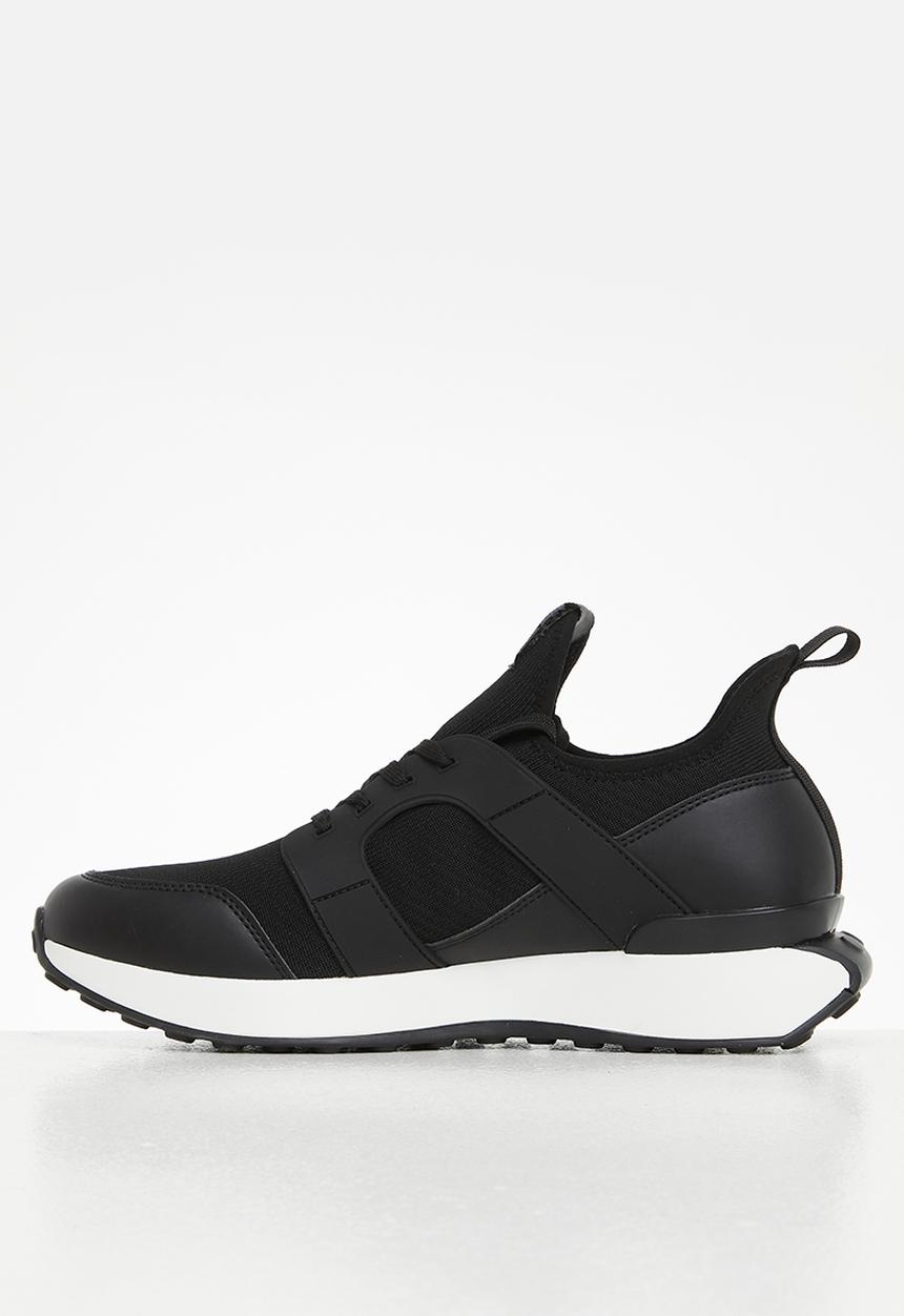 Steve Madden - Barlo knit & pu - black