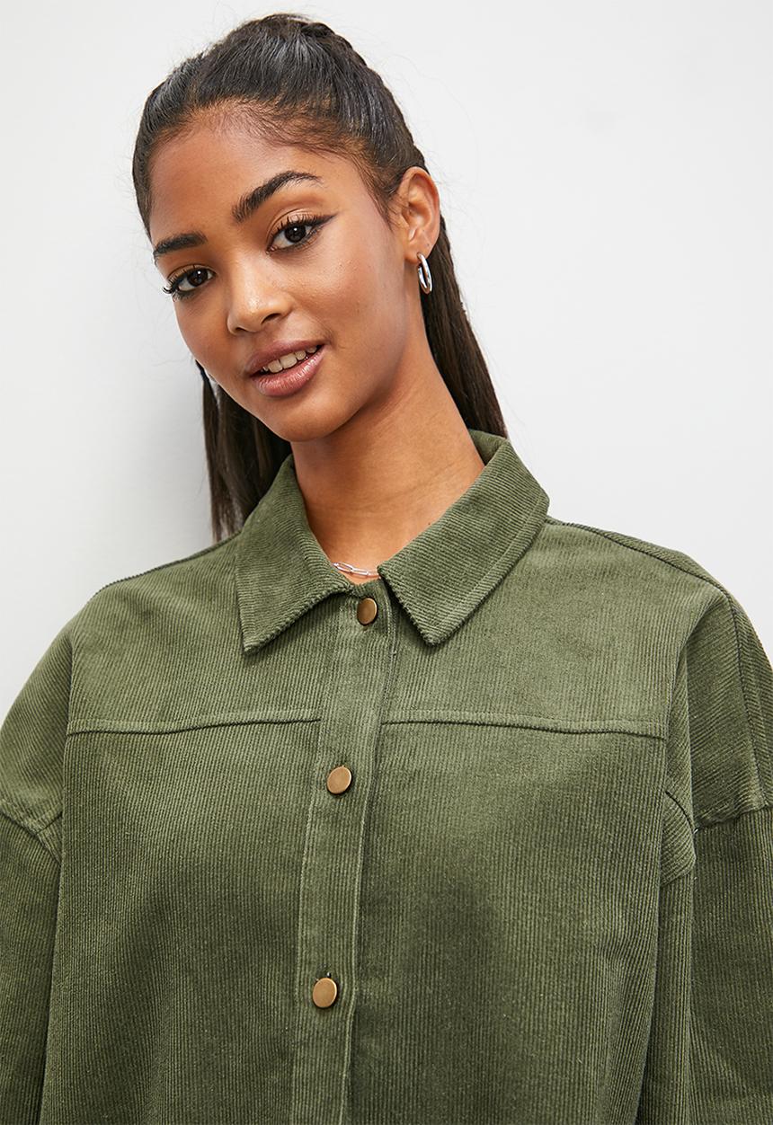 Blake - Corduroy overshirt - new olive