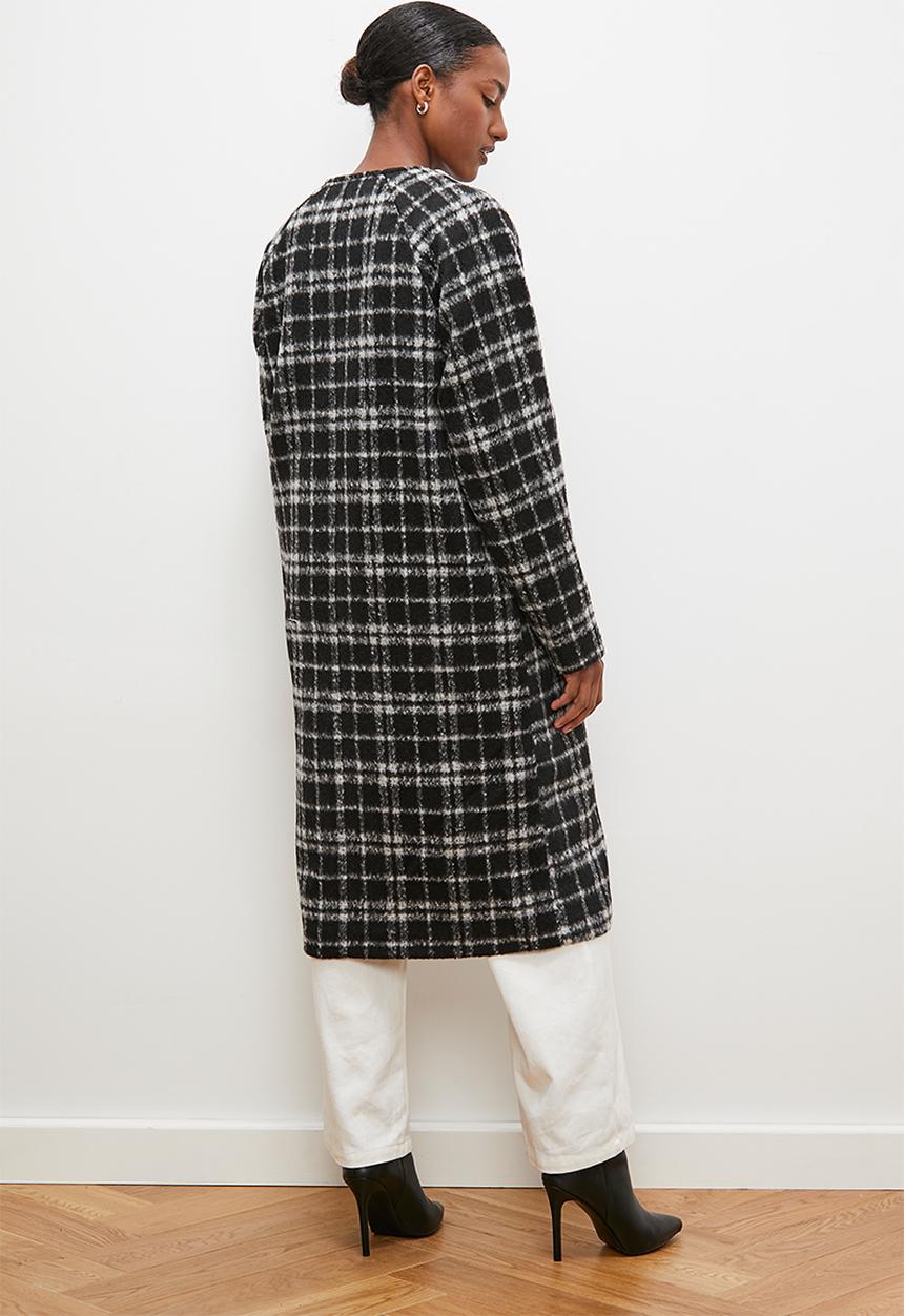 edit - Zip coat - grey check