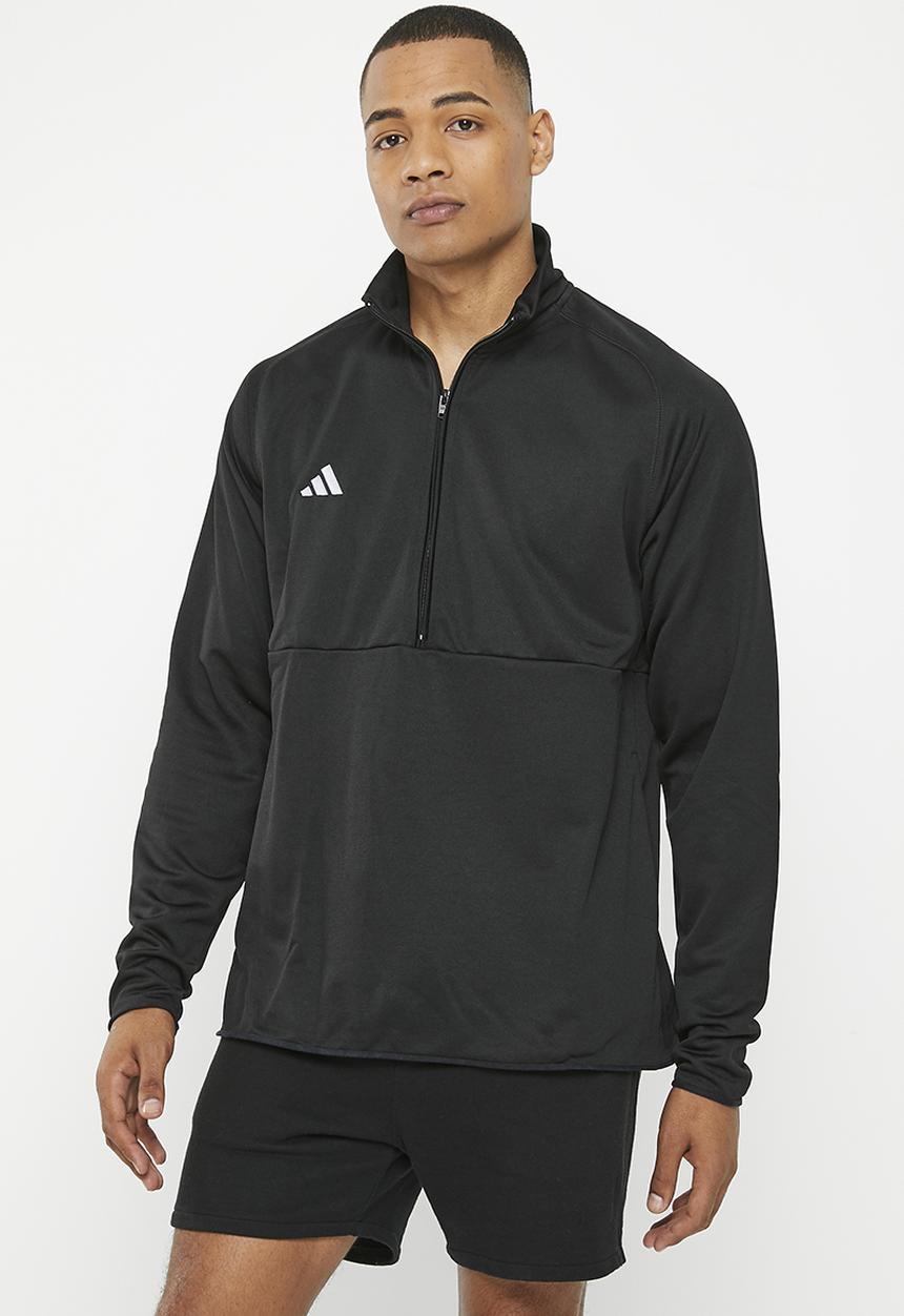 adidas Performance - M l/s kn 1/4jkt - black/white
