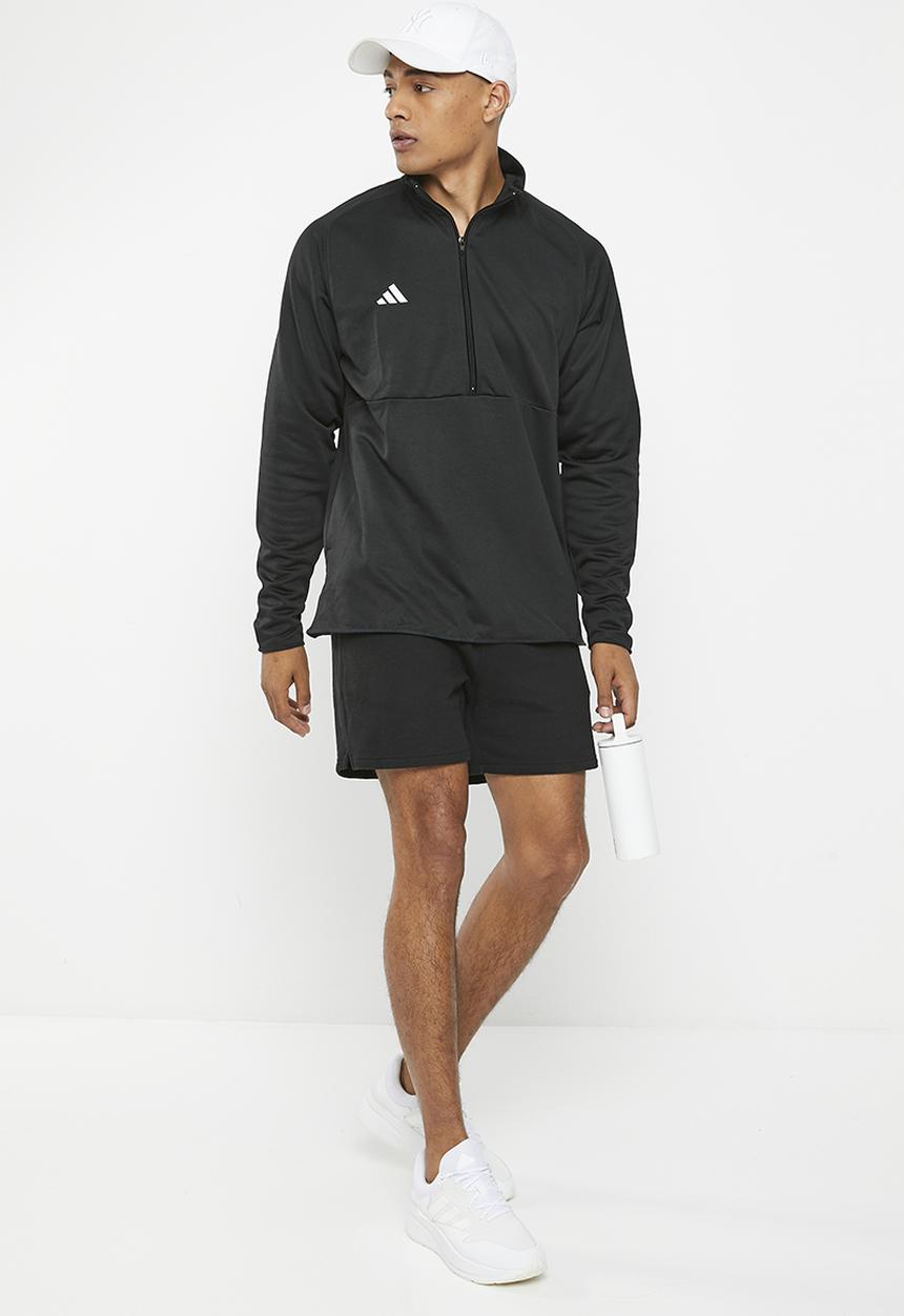 adidas Performance - M l/s kn 1/4jkt - black/white