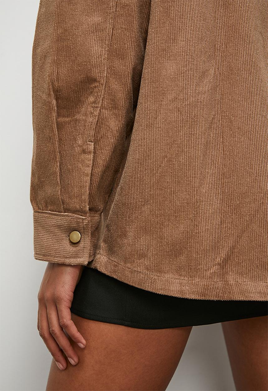 Blake - Corduroy overshirt - tan