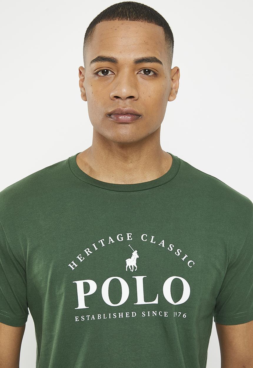 POLO - Mens heritage short sleeve tee - green