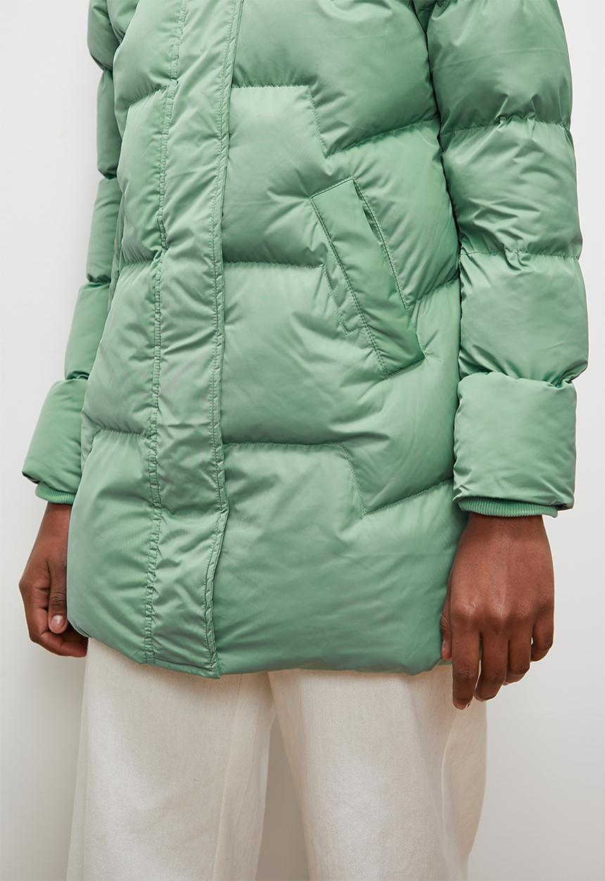 edit - Longer length puffer - sage