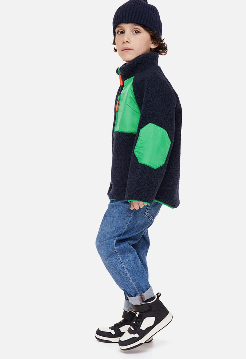 H&M - Teddy jacket - blue,multi