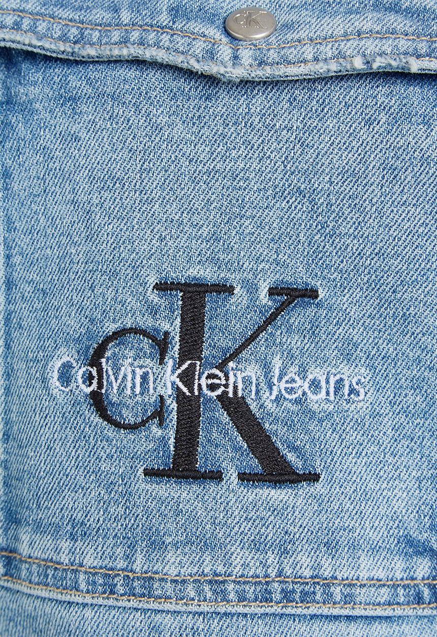 Calvin Klein - Plus Utility shirt jacket - denim light