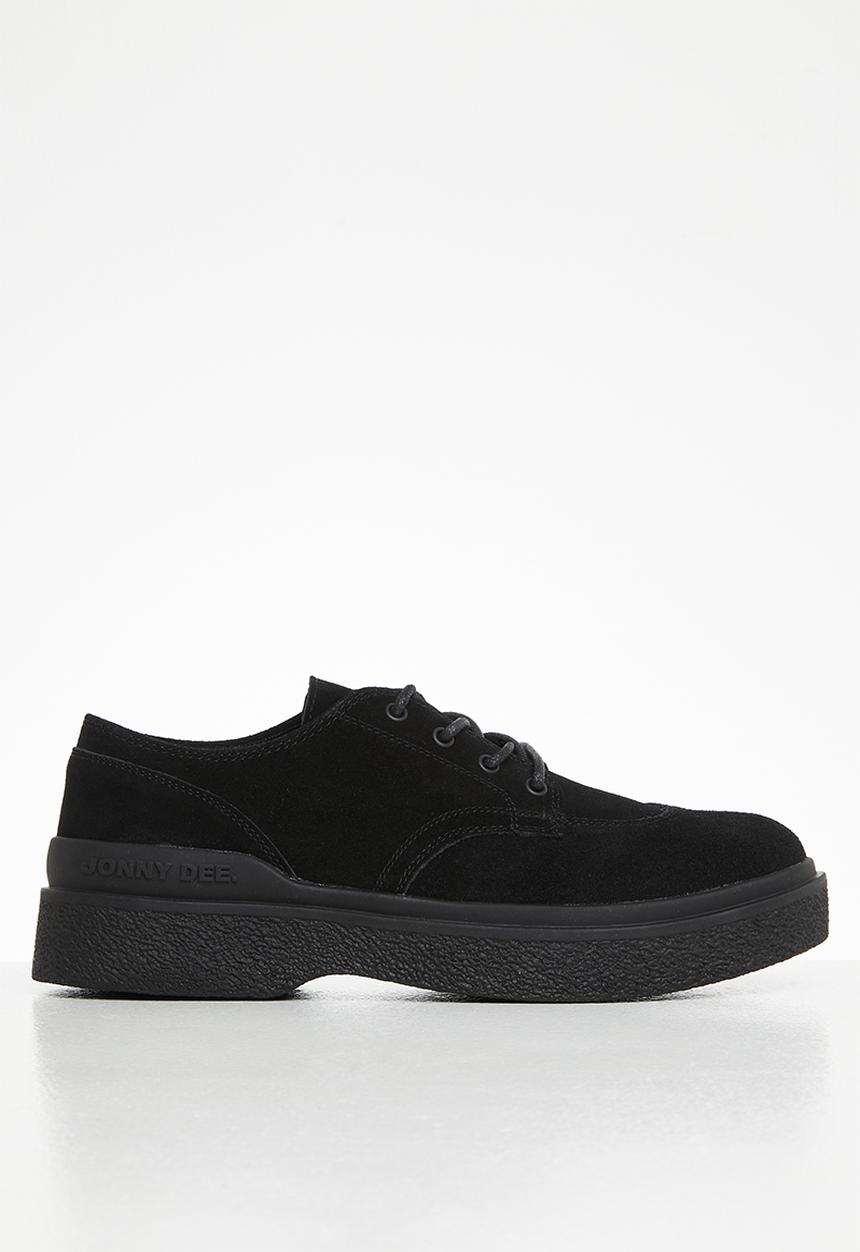 Jonathan D - J ray genuine suede derby - black