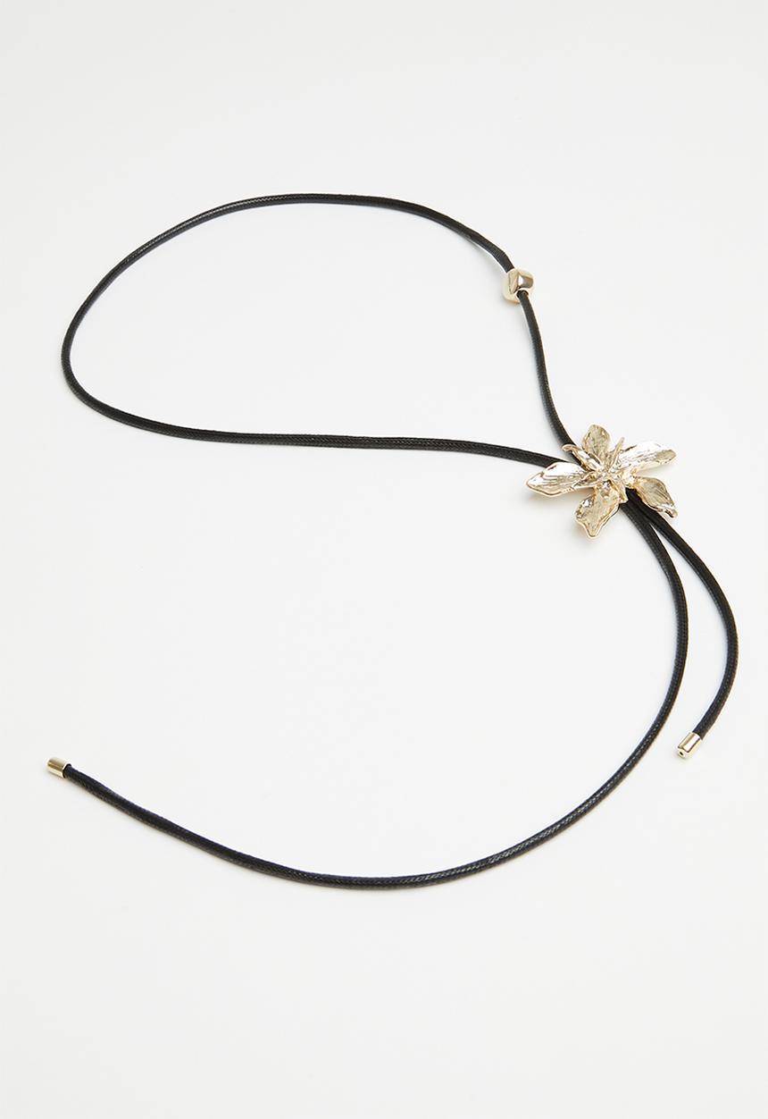 Superbalist - Leona necklace - black/gold 