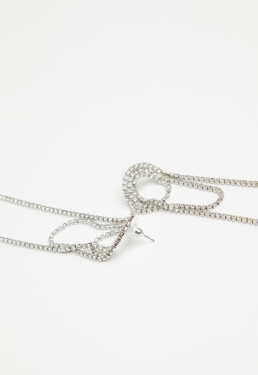 Superbalist - Davina statement earrings - silver