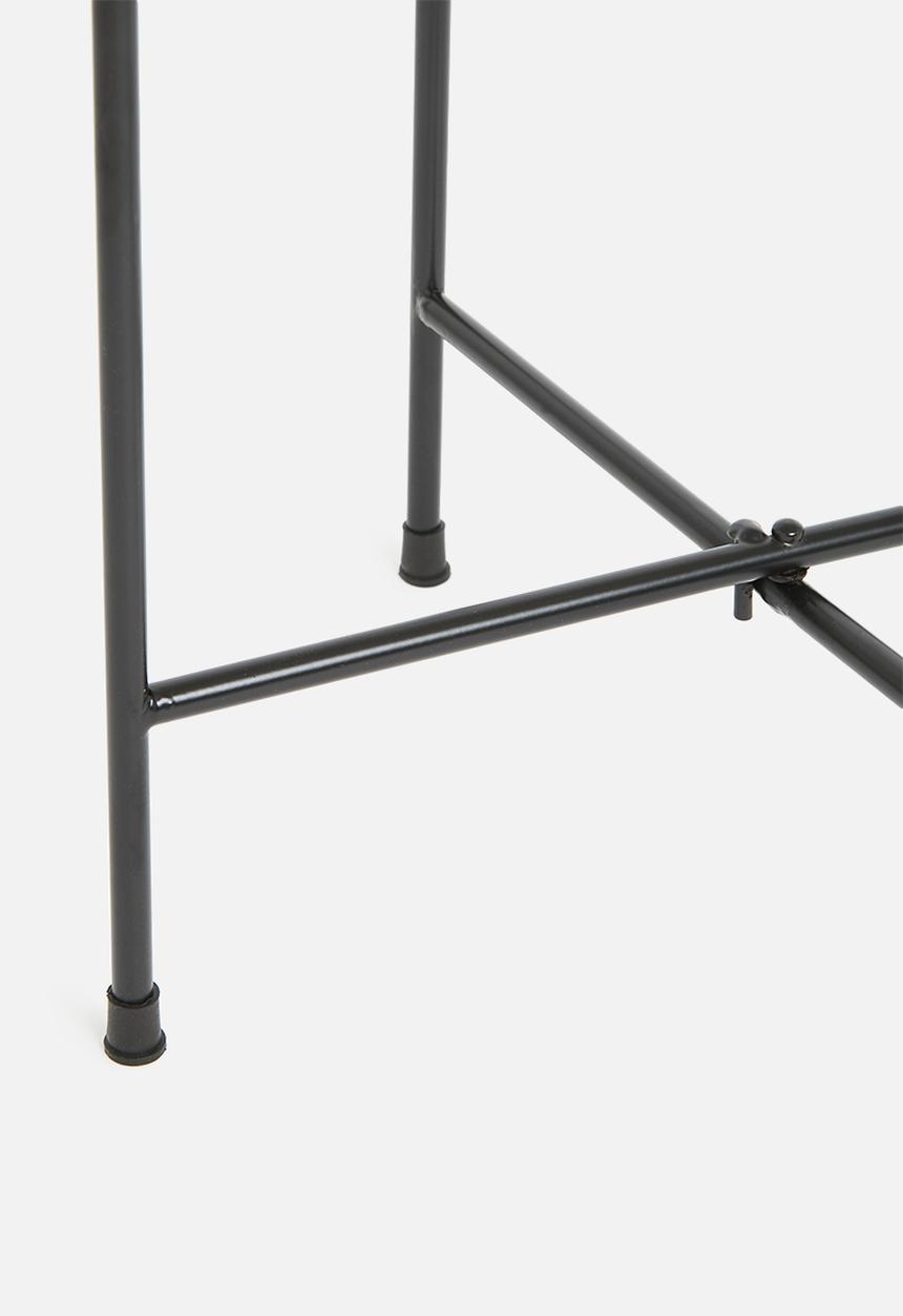 H&S - Carly marble side table - white