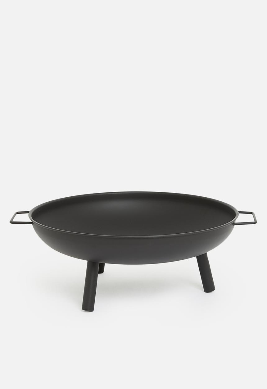 H&S - Round fire bowl- black