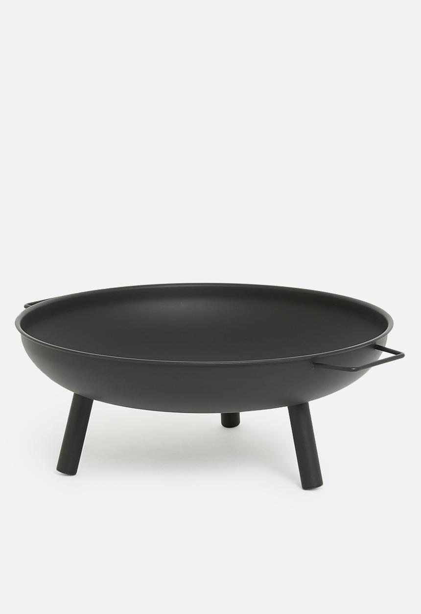H&S - Round fire bowl- black