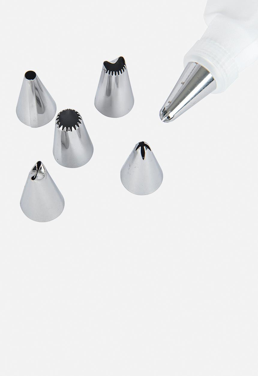 Kitchen Craft - Icing Starter Kit set of 8 - white