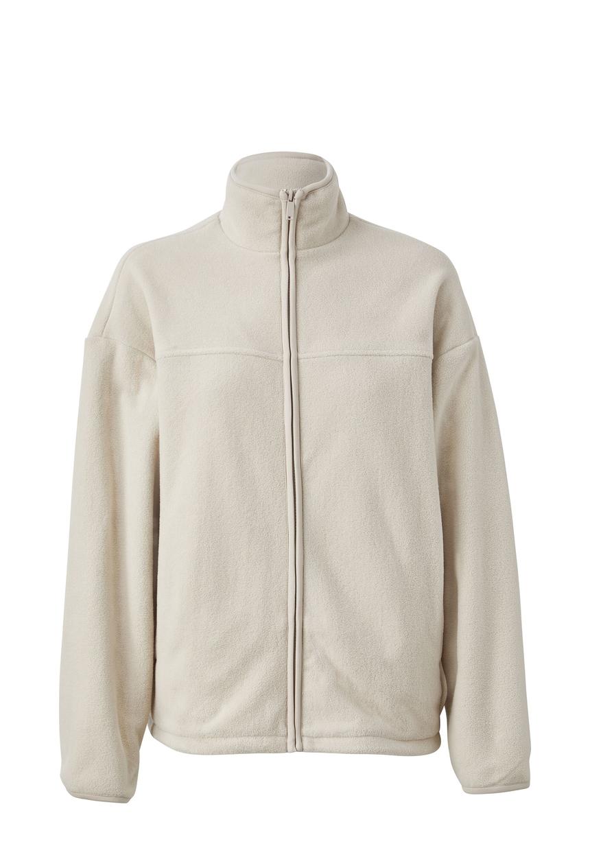 Supré  - Darcie contrast polar fleece jacket - canvas beige