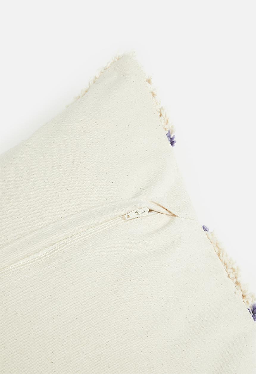 Sixth Floor - Jodel cushion cover - ecru & blue