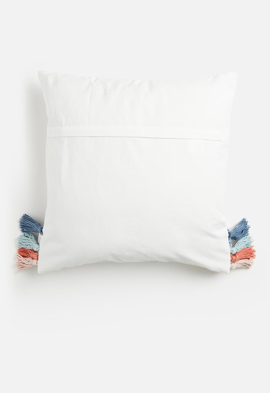 Sixth Floor - Rainbow tufted cushion cover - multi