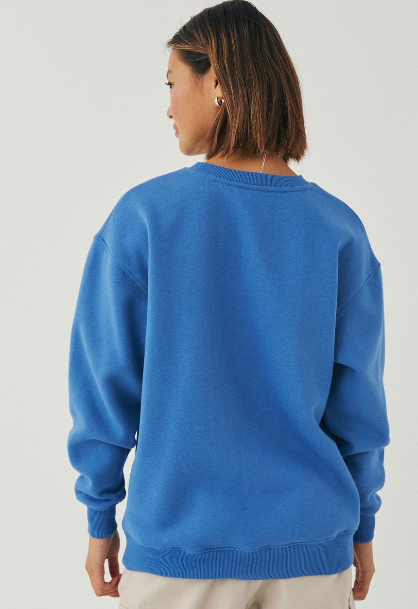 Supré  - Tonya oversized crew jumper - true blue/saint lucia