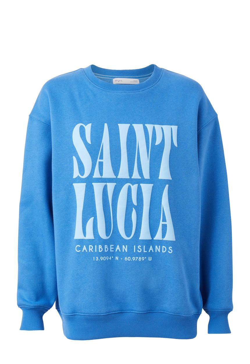 Supré  - Tonya oversized crew jumper - true blue/saint lucia