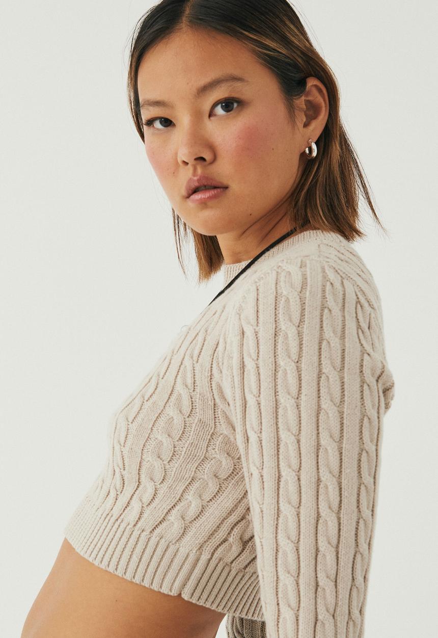 Supré  - Vinnie cable knit jumper - london beige