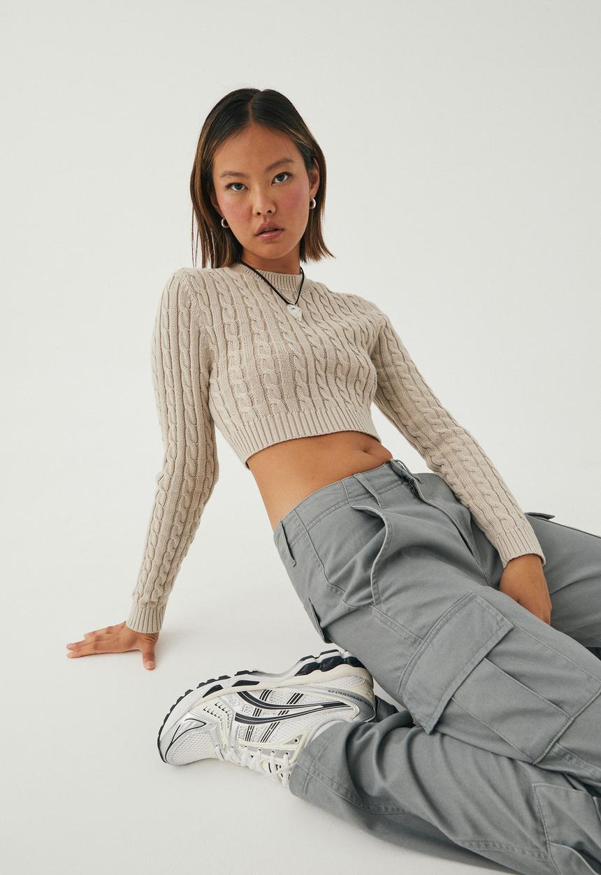 Supré  - Vinnie cable knit jumper - london beige