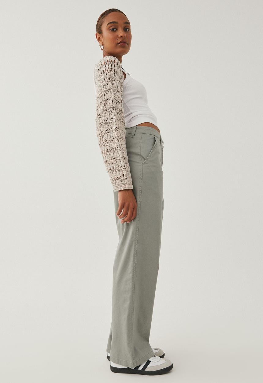 Supré  - Ziggy wide leg pants - green grey
