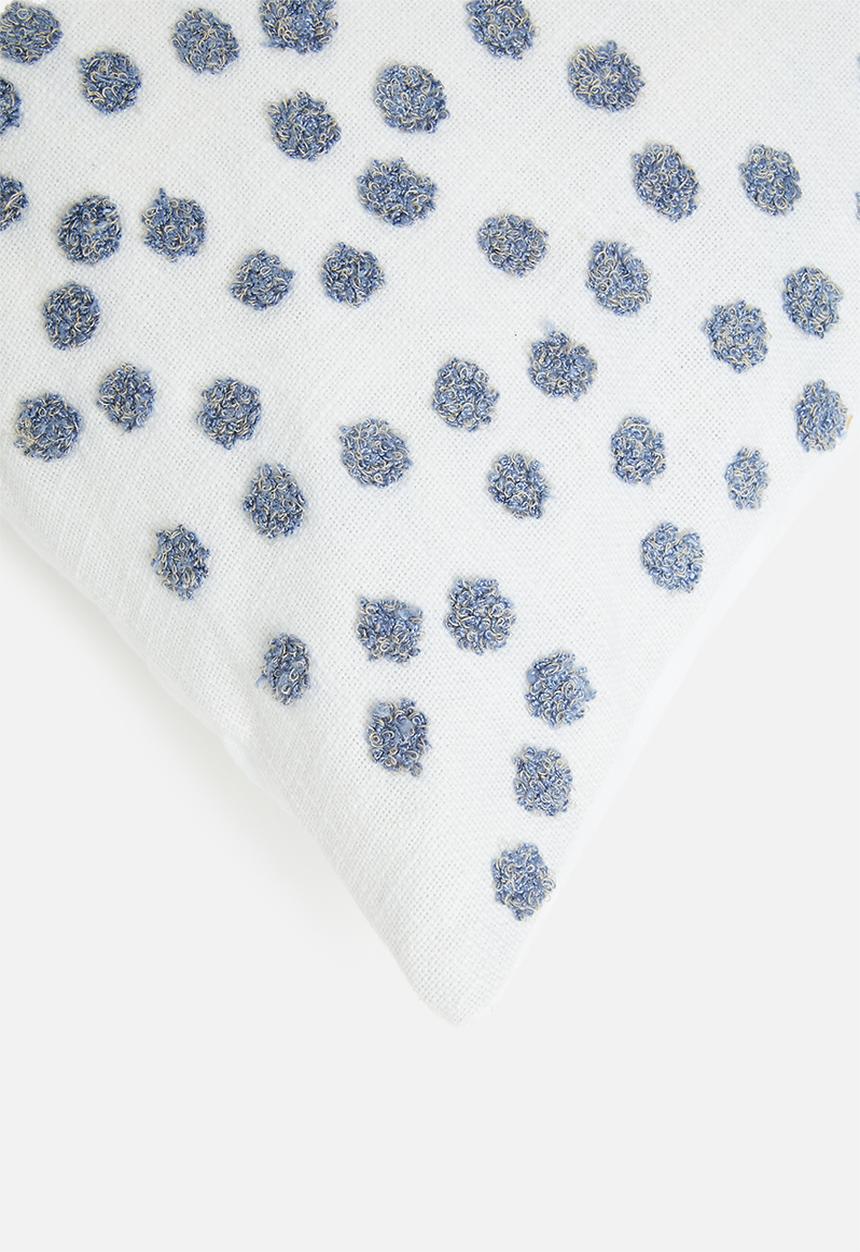 Sixth Floor - Lucio tufted cushion cover - blue
