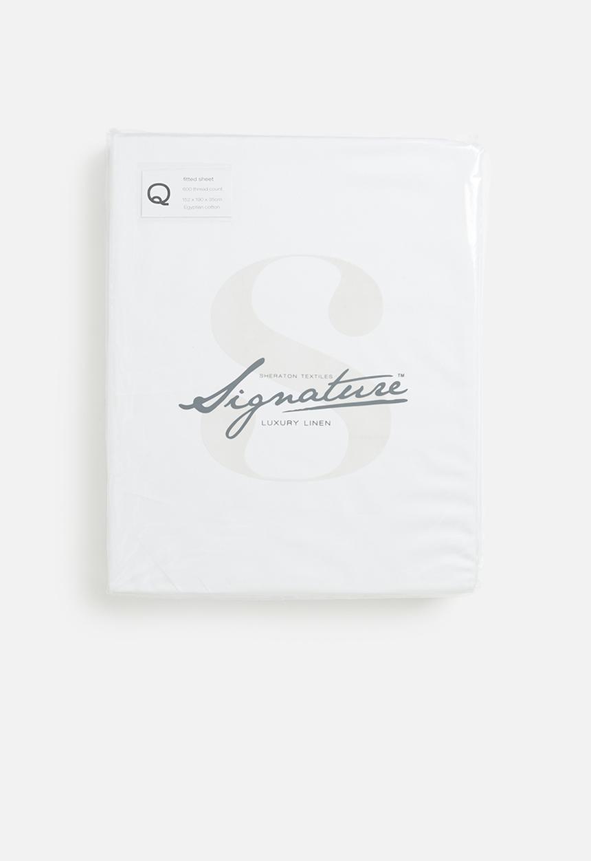 Sheraton Textiles - 600tc Egyptian Cotton fitted sheet - white