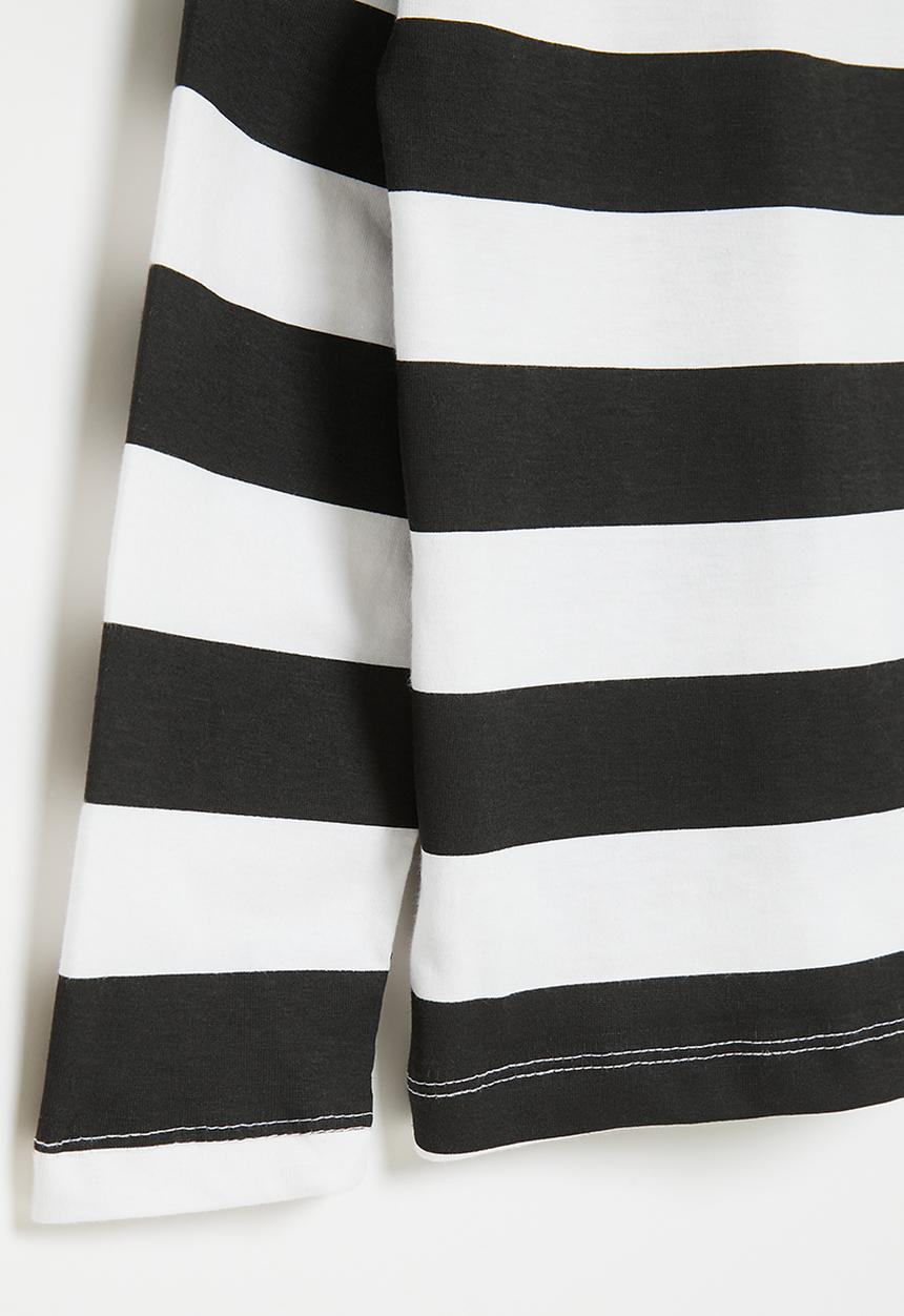 Superbalist - Older girls aop tee - black and white 