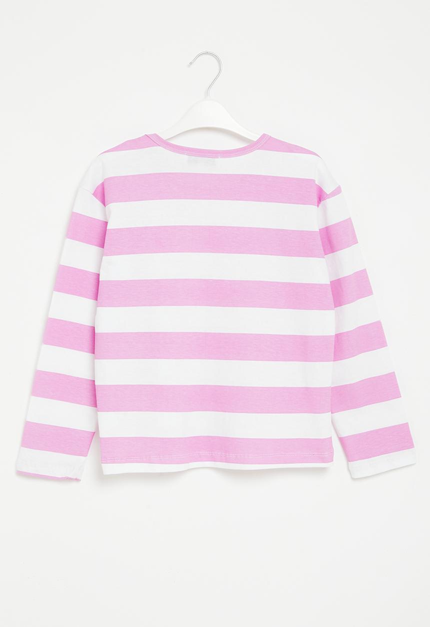 Superbalist - Older girls aop tee - mid pink 