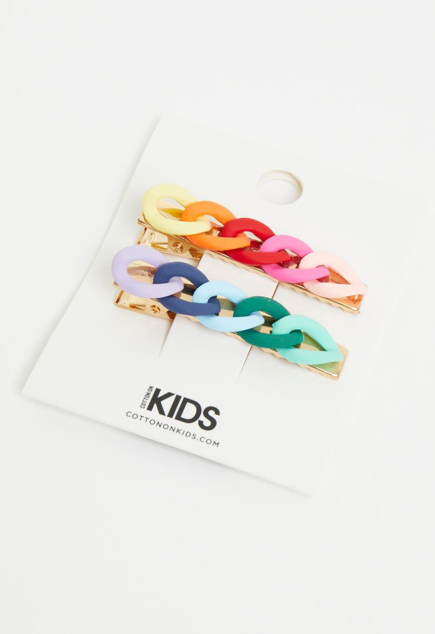 Cotton On - Kids fashion hair pack - rainbow chains