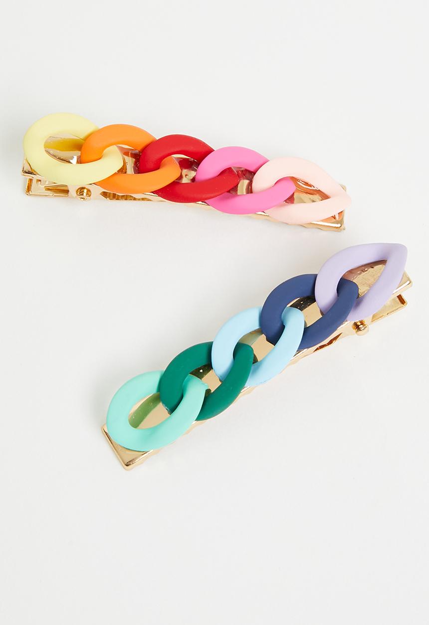 Cotton On - Kids fashion hair pack - rainbow chains