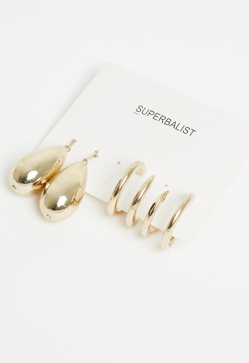 Superbalist - Frankie earring pack - gold