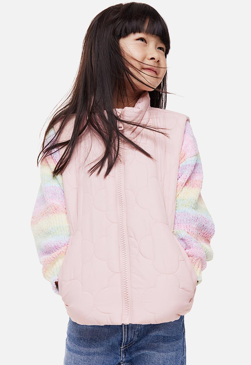 H&M - Puffer gilet - light pink
