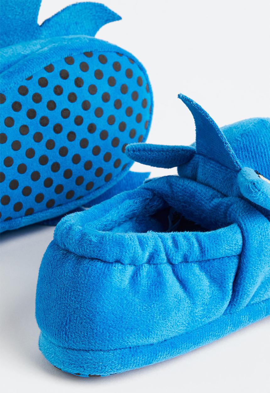 H&M - Soft slippers - bright blue/sonic the hedgehog