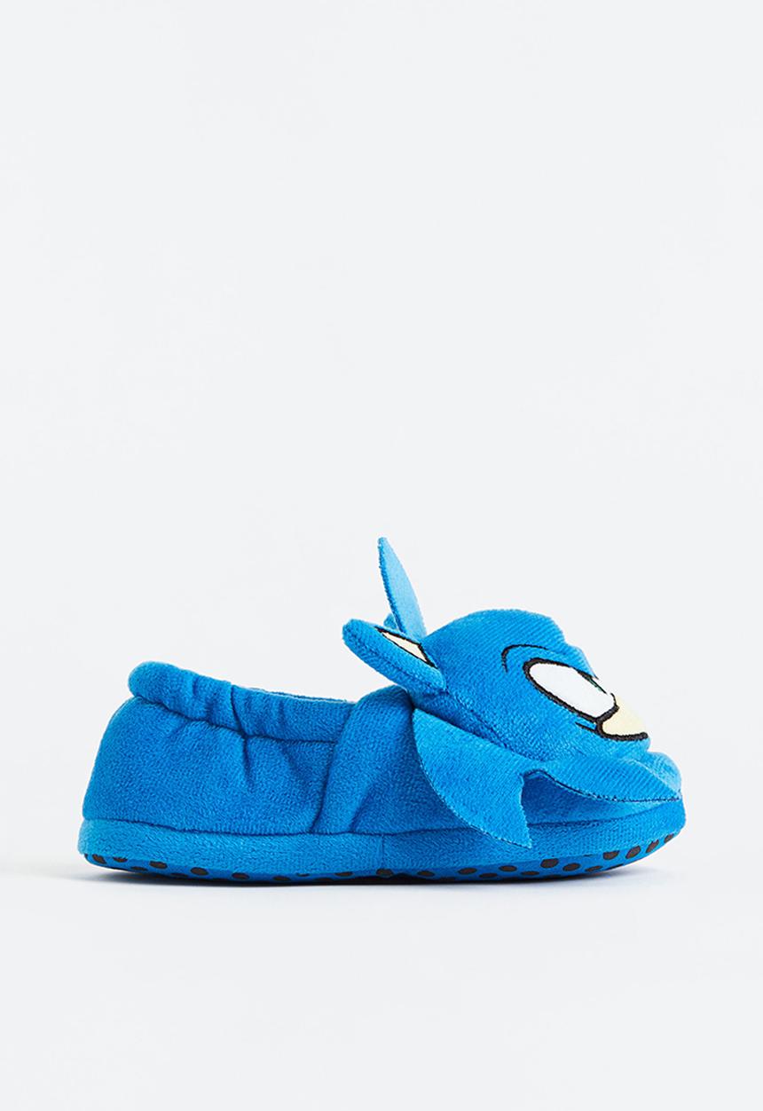 H&M - Soft slippers - bright blue/sonic the hedgehog