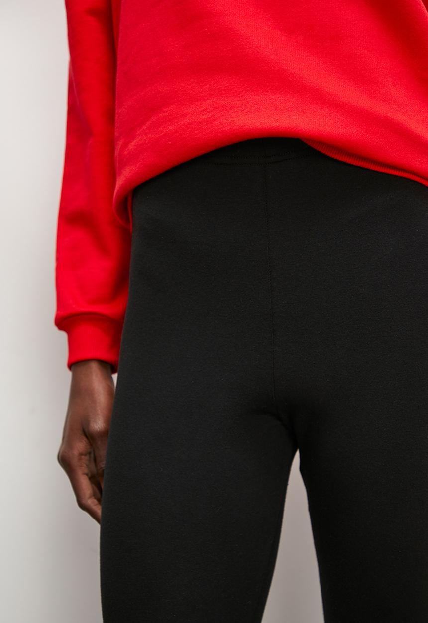 Superbalist - Fleece crew & legging set - red & black
