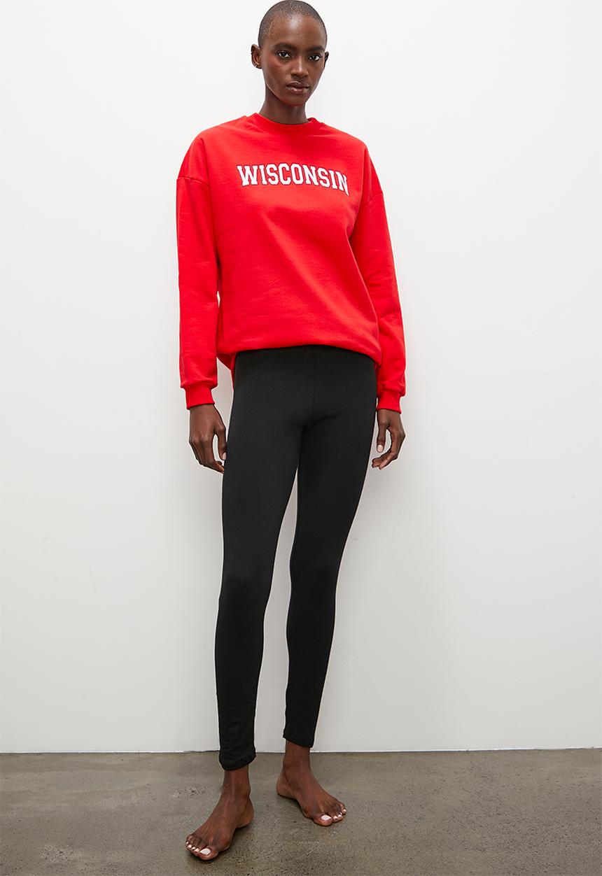 Superbalist - Fleece crew & legging set - red & black
