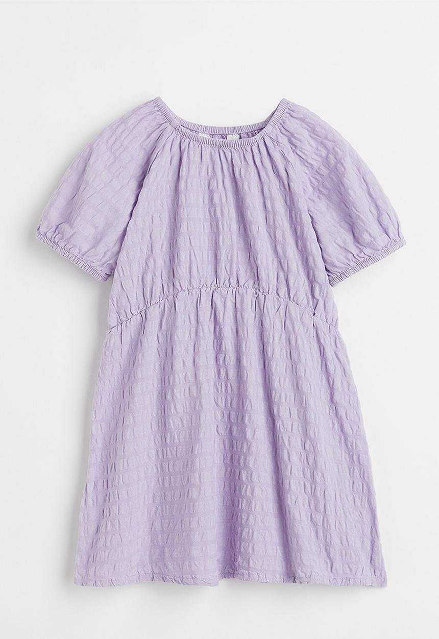 H&M - Seersucker dress - light purple