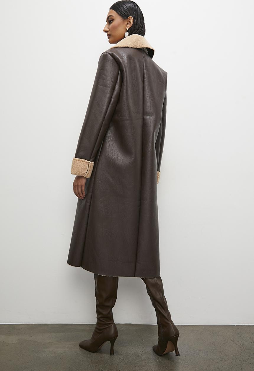 Superbalist - Shirling coat - choc