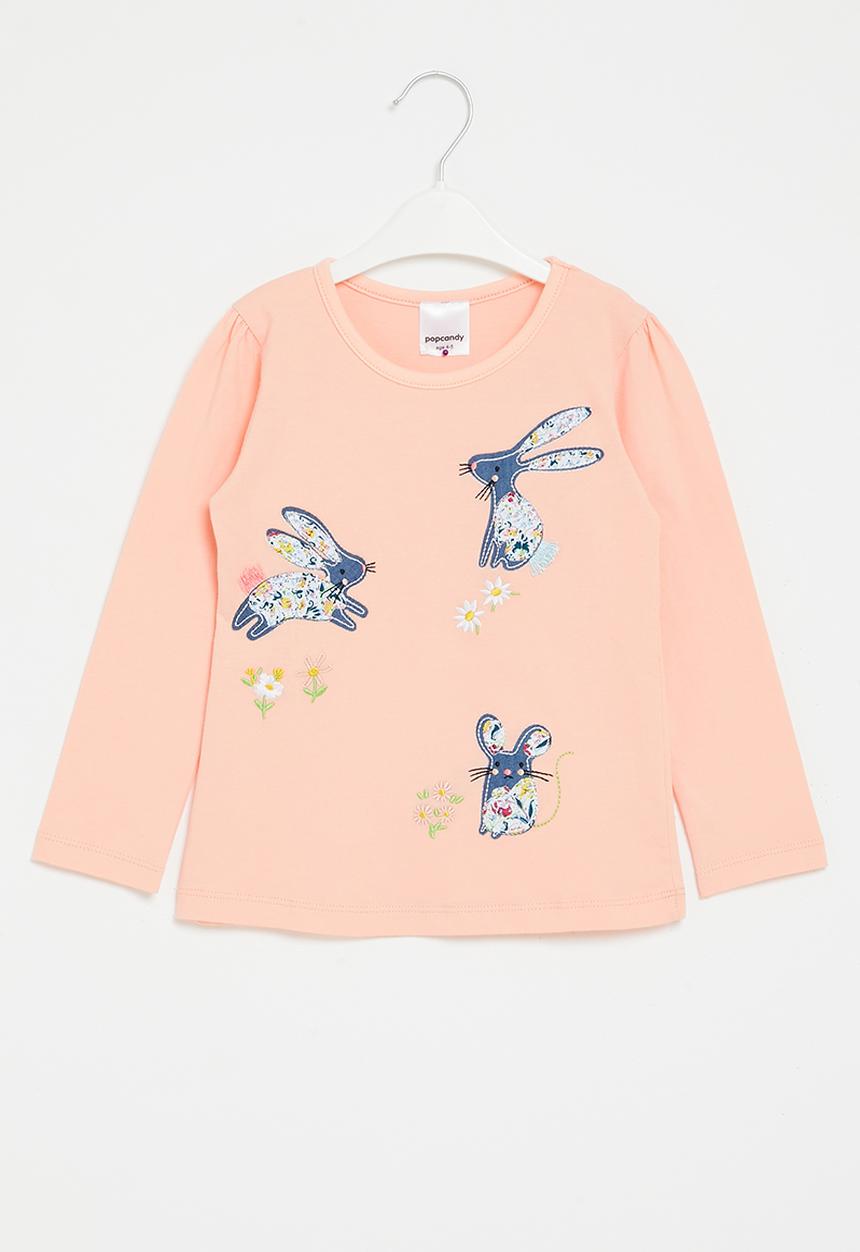 Pop Candy - Rabbit long sleeve tee - pink