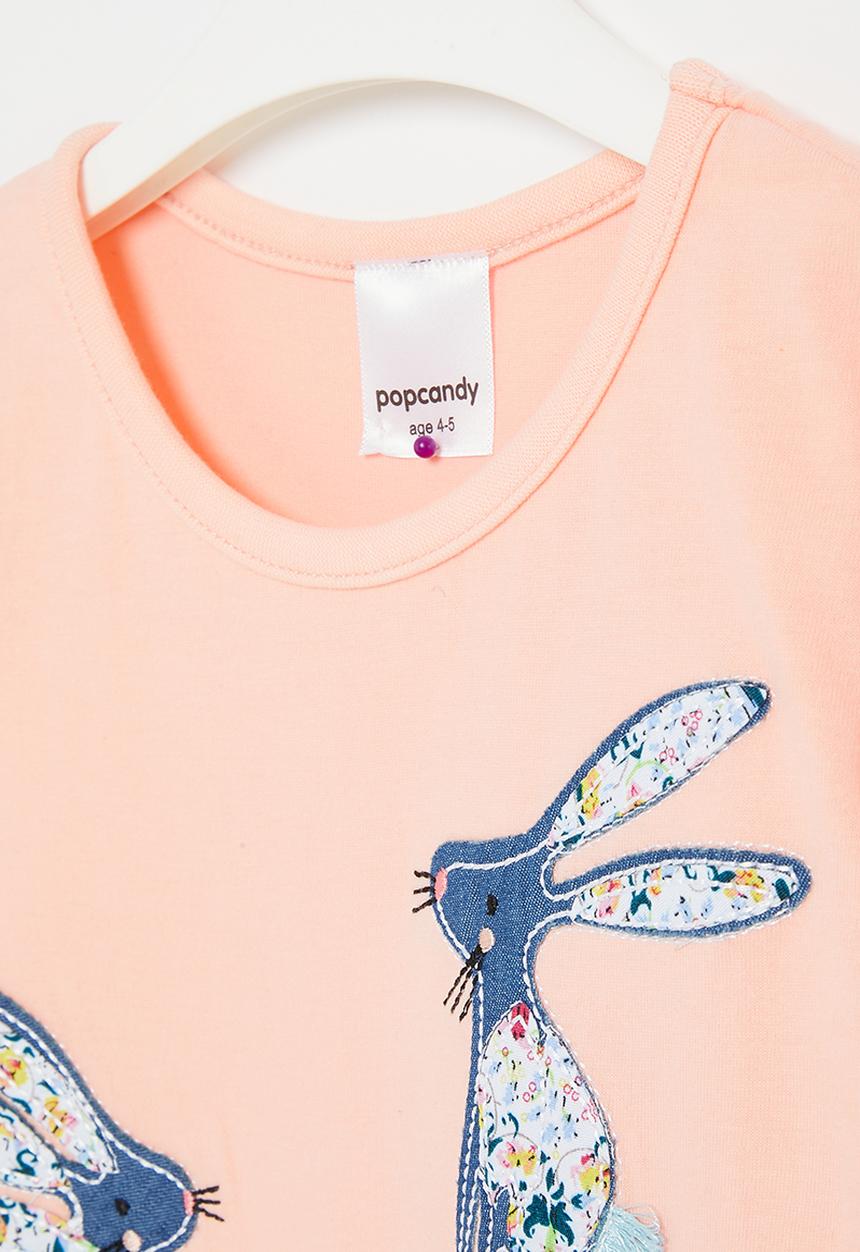 Pop Candy - Rabbit long sleeve tee - pink