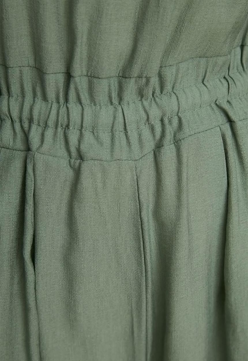 Trendyol - Modest wide leg jumpsuit - khaki