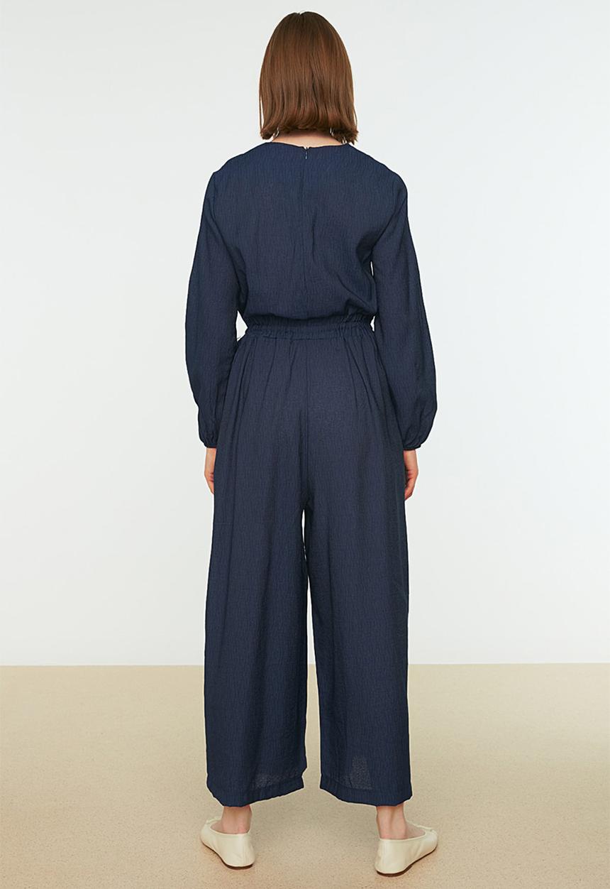 Trendyol - Modest wide leg jumpsuit - navy