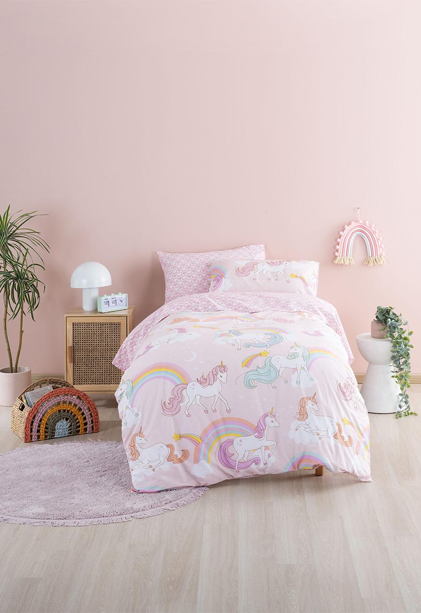 Linen House - Rainbow dream duvet cover set - multi