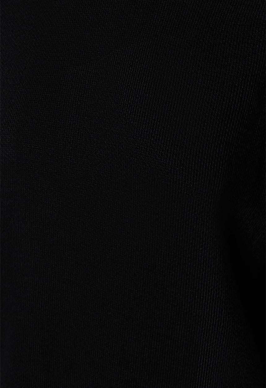 Trendyol - Modest midi basic sweater - black