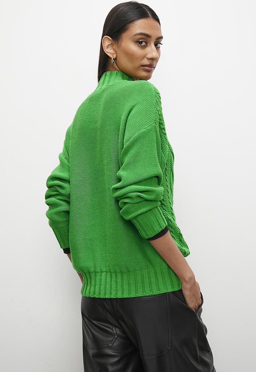 Superbalist - Cable funnel neck - green